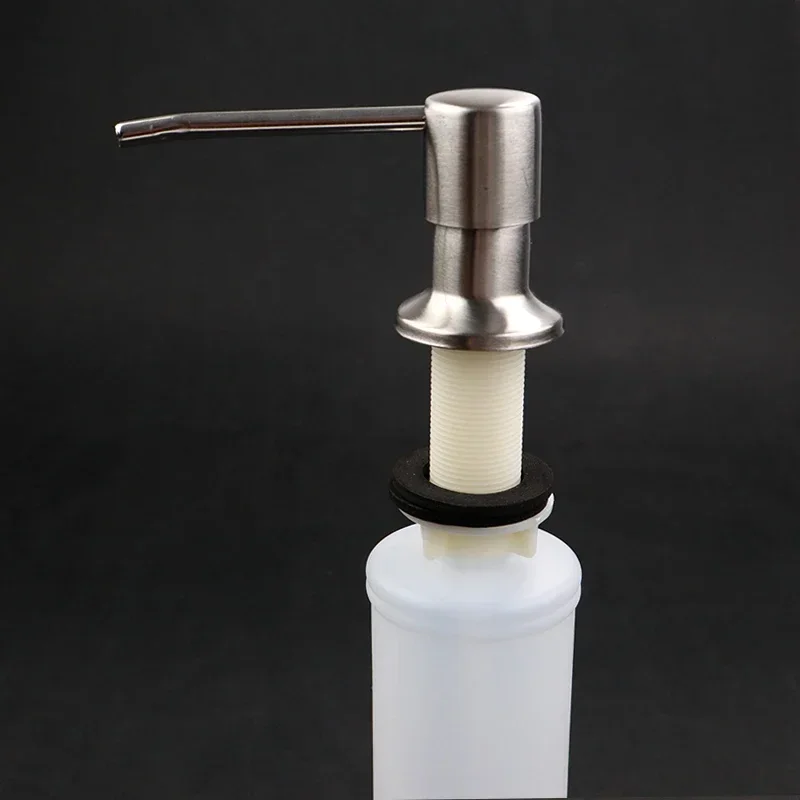 Stainless Steel Shampoo Soap Dispenser Pump Cleanser Bottle Extension Tube Kit Replacement Under Deck Mounted Sink Accessories soap dispenser shampoo dispenser soap dispenser bottle