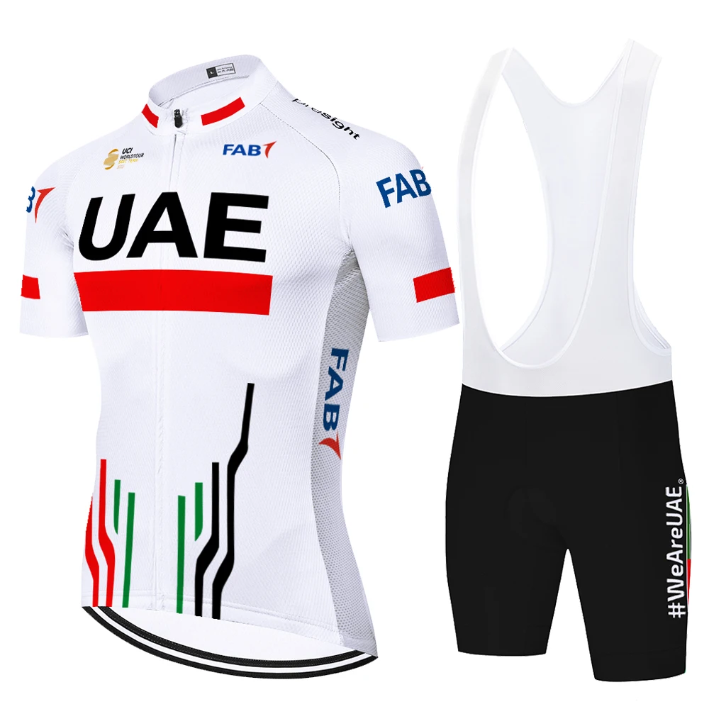 2024 Uae Team Cycling Jersey Manica Corta Sportswear 20D Gel Pad Mtb Bicycle Bretelciclismo Masculino Ensemble Cyclismo Homme