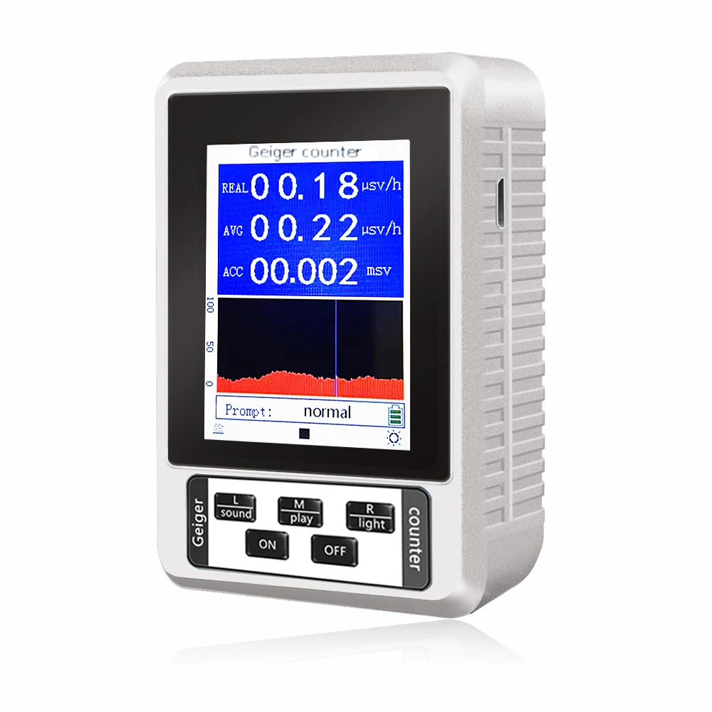 Geiger counter BR-9B dosimeter Digital Display Nuclear Radiation Detector Geiger Counter Semi-functional Type Marble Tester