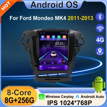 Screen Android 16 Auto For Ford Mondeo MK4 2011-2013 Car Radio Video Multimedia Player GPS Navigation DSP Stereo BT tools 1