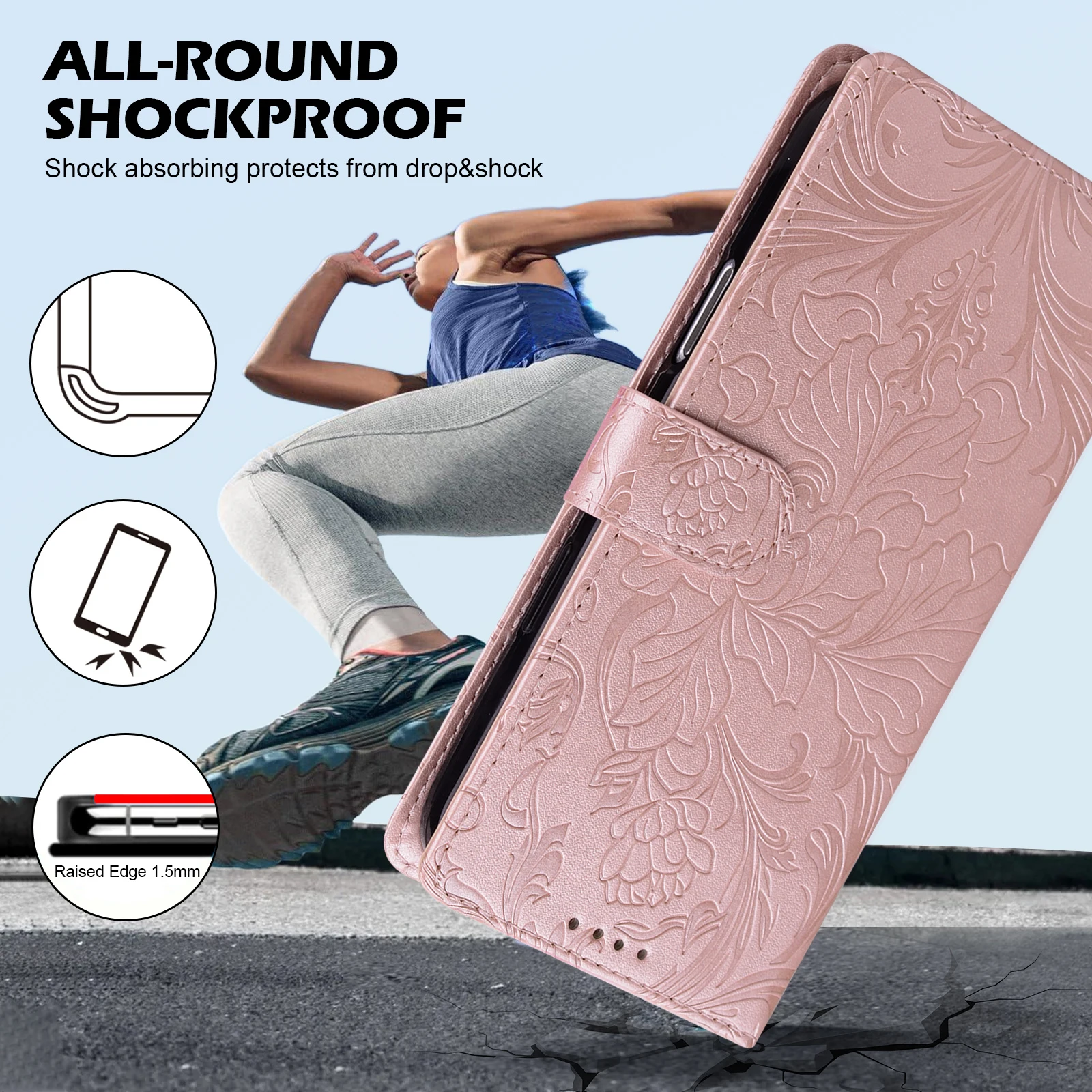 Magnetic Flip Leather Wallet Phone Case