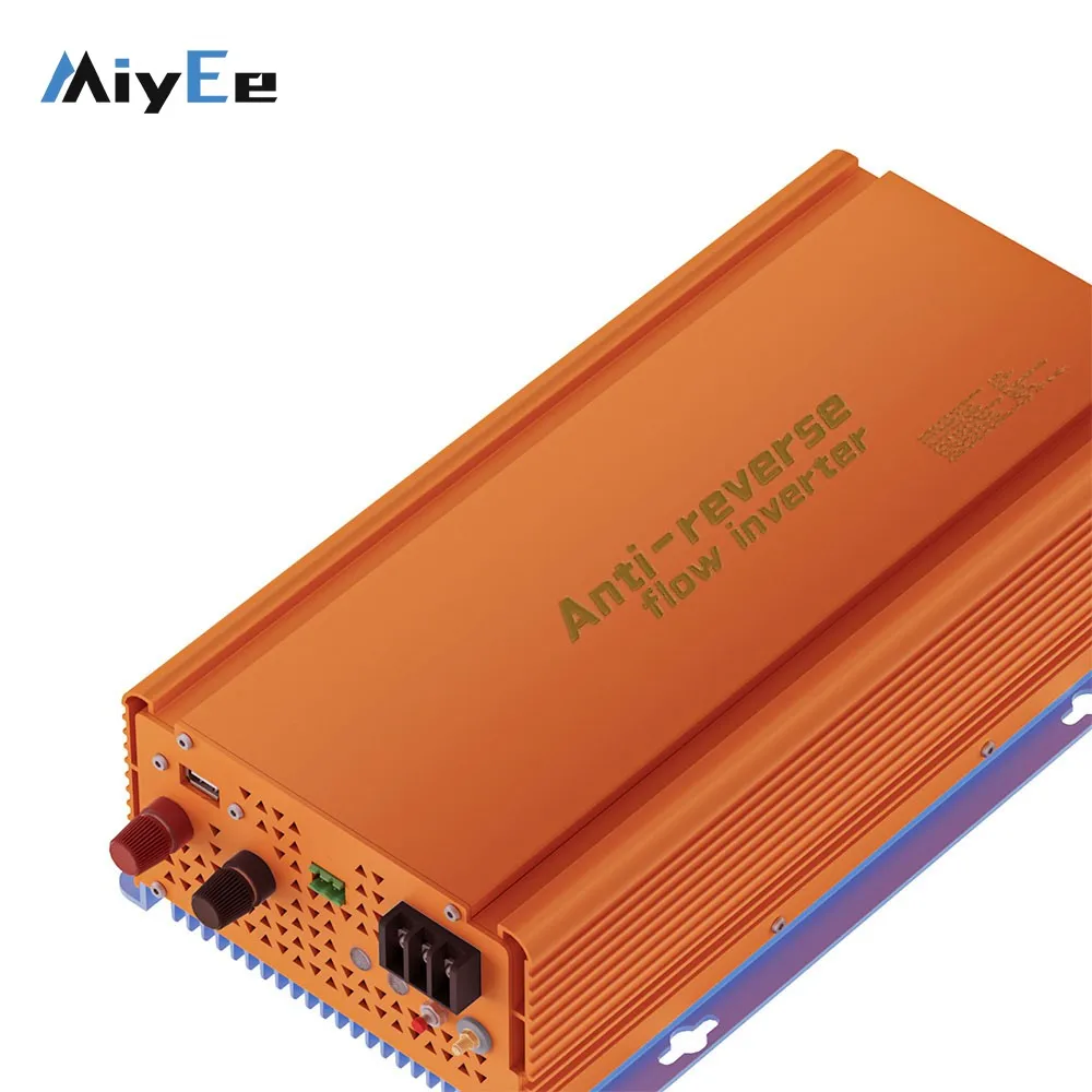 1000W 1200W 1500W MPPT ป้องกันการไหลย้อนกลับอินเวอร์เตอร์พลังงานแสงอาทิตย์แอพไวไฟการตรวจสอบระยะไกลสำหรับระบบเชื่อมต่อกริดบ้าน 1