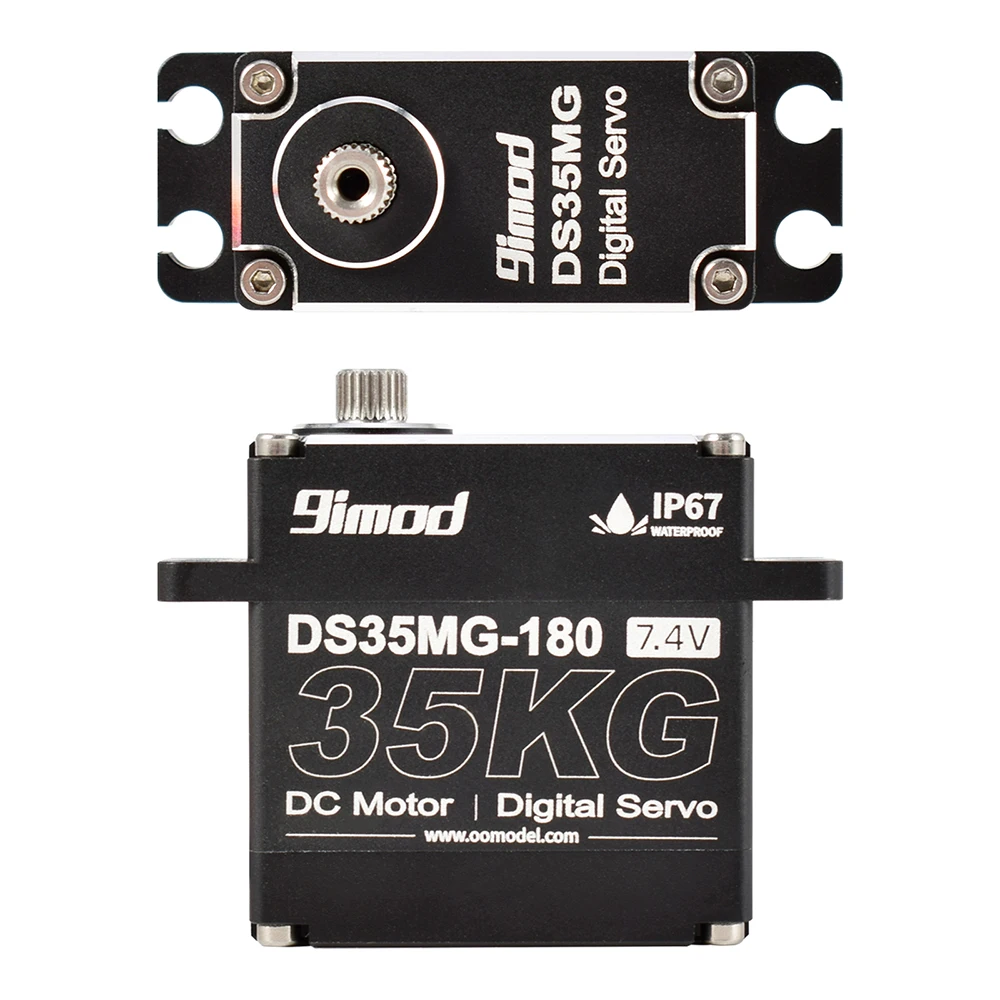 S1d6295484d2644d9b7f7c283d1150eba0 9imod DS35MG 35kg 방수 서보 180°/270° 전체 알루미늄 케이스 스테인리스 스틸 기어 고토크 1/8 1/10 RC카용