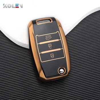 Nuovo TPU Car Flip Key Case Cover Shell per KIA Rio 3 K2 Ceed Cerato K3 K5 Sorento Sportage Soul K4 Picanto Optima Forte Stinger