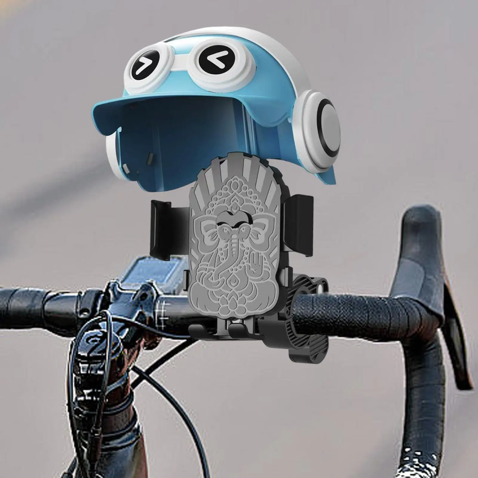 Sunshade Bicycle Mobile Phone Stand Sunshade Phone Holder With Helmet Consumer Electronics Supplies For Calling Delivery Live
