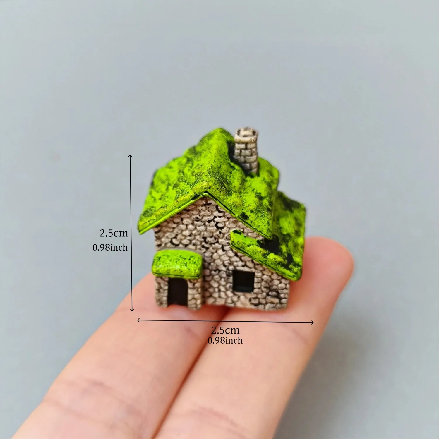 รูปสินค้า บ้านจิ๋วสไตล์เรโทร 6 ชิ้น ตกแต่งสวนสวย