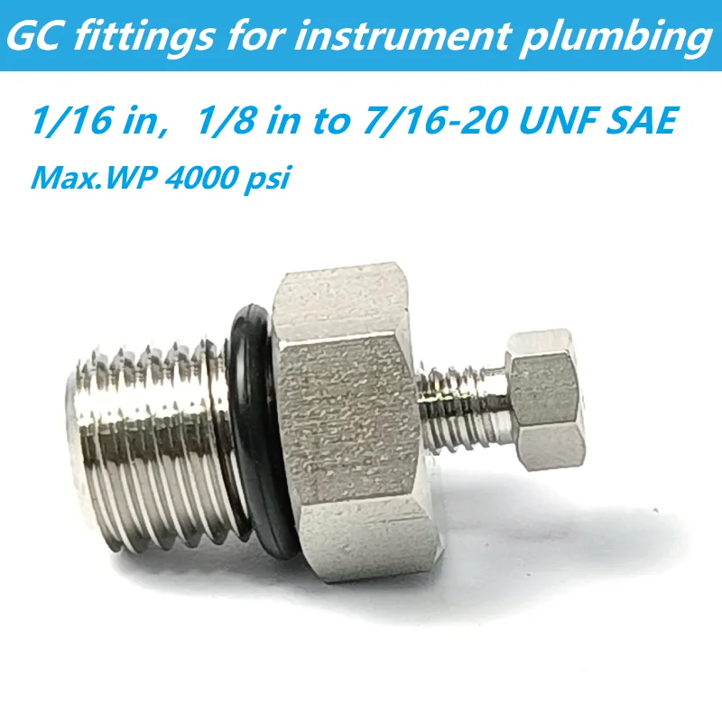 116inchAdapterto71620UNFSAEGCHPLCFittingsforInstrument