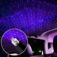 

USB LED Car Roof Interior Atmosphere Star Night Light Lamp Projector Decor