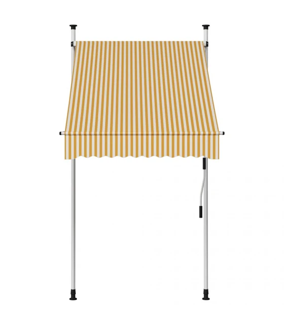 Toldo Portátil Balcón Plegable de Aluminio 3x1.5m. Amarillo