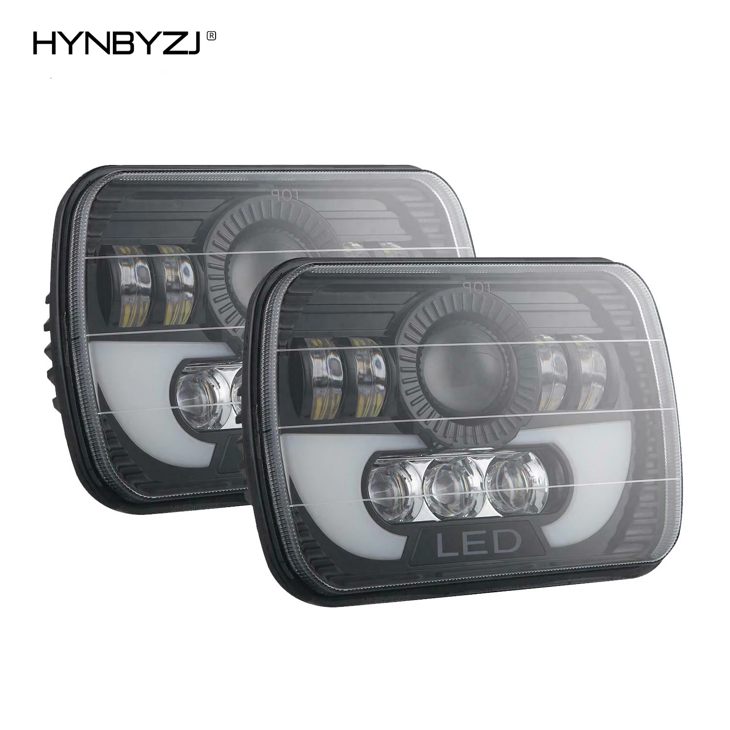 Faros LED Cuadrados Para Todoterreno, Luz Diurna Drl, Rectangular, 40W