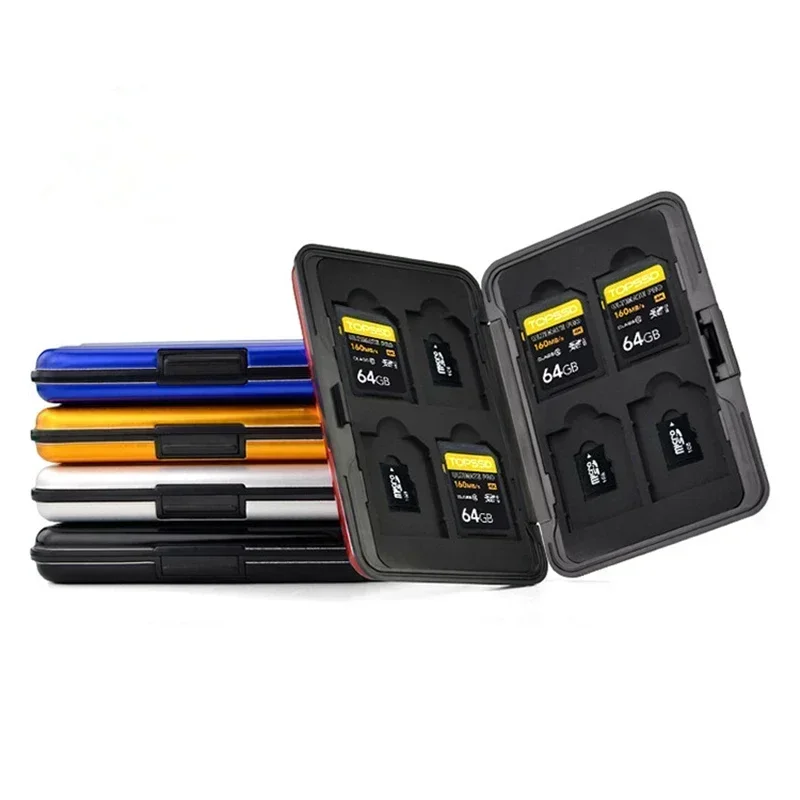 Memory Card Case Waterproof SD Card Holder 12 Slots