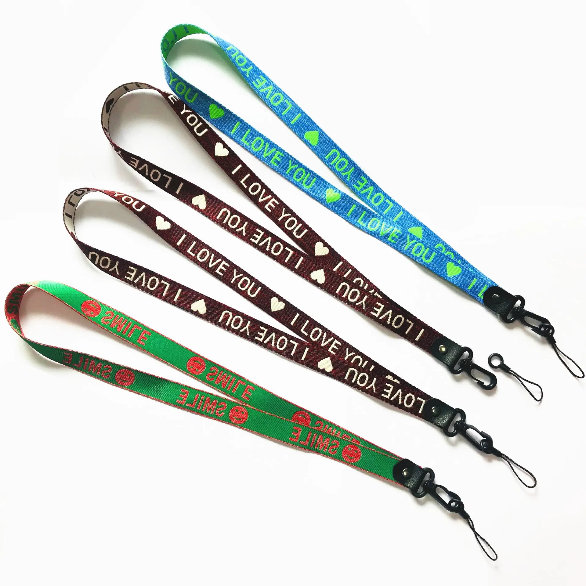 Fashionable Hook Buckle 2 in 1 Detachable Jacquard Embroidery Wide Hanging Neck Long Shoelace Mobile Phone Case Universal Hang R