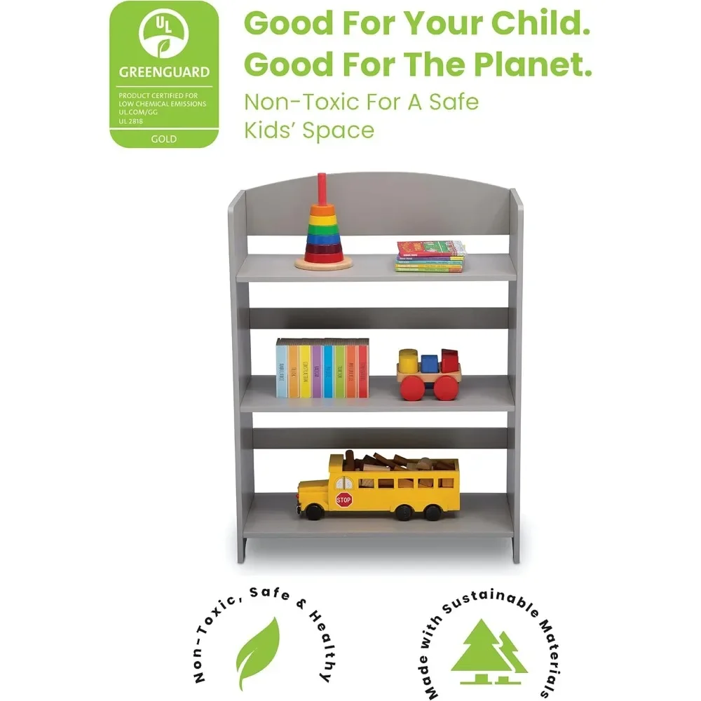 Children's Bookcases, MySize Bookshelf - Greenguard Gold Certified, Grey 3