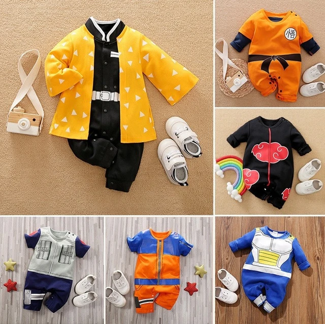 Dragon Ball Goku Anime Baby pagliaccetti neonato Kawaii Cute Cartoon  Cosplay Costume tuta cotone vestiti lunghi a maniche corte - AliExpress