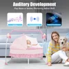 Electric Baby Crib Cradle Baby Bassinet Auto Rocking Chair Infant Rocker Auto Swing Bed for Infant Newborn Baby Boys & Girls 1