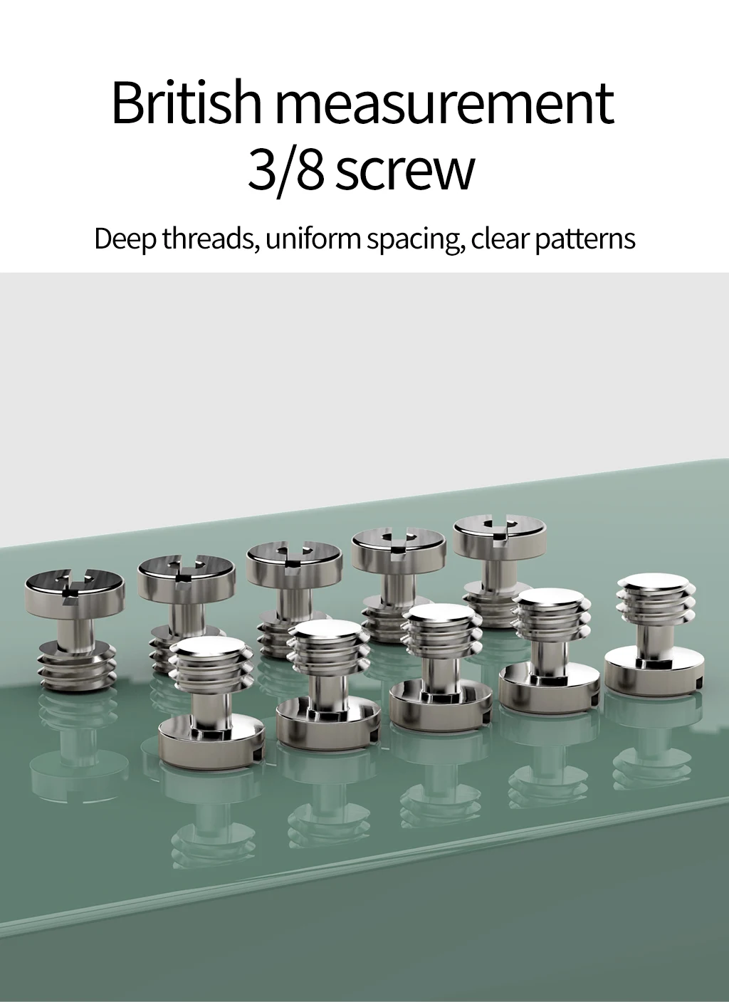 1/4 "3/8" Edelstahl Kamera Fix Schraube Stativ Kugelkopf Halterung Für Sony Nikon Canon DSLR Kamera Fotografie werkzeug Zubehör – Detail 8