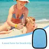 Beach Sand Mitt Wipe Off Mitt Sand Cleaning Gloves Travel Accessories Skin Friendly Clean Sand From Skin For Sandboxes 3