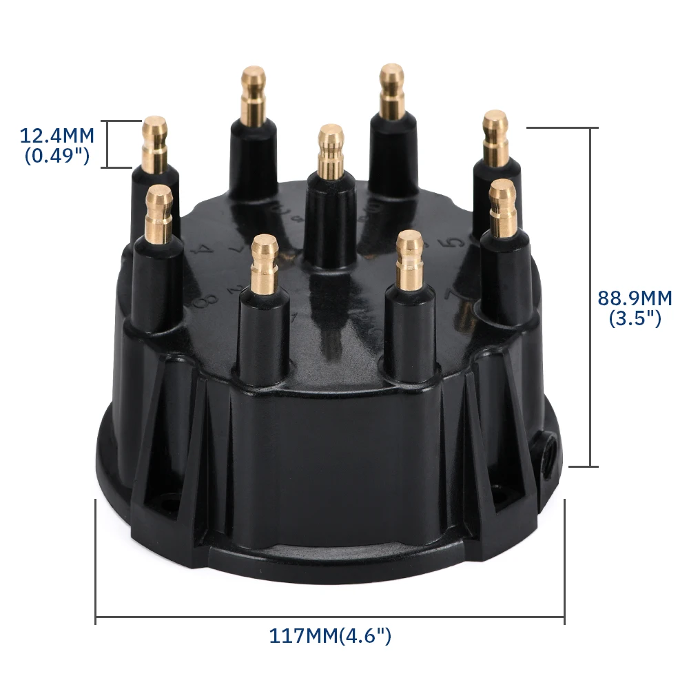 OYOTE 805759Q3 18-5273 Distributor Cap Rotor Kit Tune-Up Kit For Marinized V-8 engines with Thunderbolt IV & V HEI ignitions