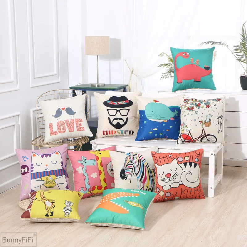 

Cover Cushion Modern Pouf Nordic Pillow Cover Home Decor Fur Bedroom Soft Plush Couch Sofa Housse De Coussin 45x45 40x40