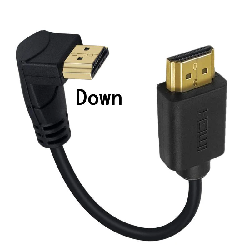 4K HDMI 호환 2.0 케이블 90/270 각도 HDTV 케이블 15CM 0.6M 1.8M 1080P 3D TV PC 프로젝터 PS3 4 울트라 3D 컴퓨터