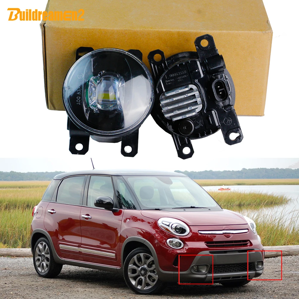 2 Pz Auto Destra + Sinistra Led Fendinebbia 30W H11 Fendinebbia Regolabile 12V Assemblaggio Per Fiat 500X (334 _) Sport Cabrio 2014-2023