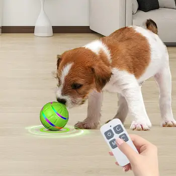 Automatic Dog Toy Bright Led Lights Interactive Enrichment Puppy Toys Interactive Ball For Playful Engagement Remote Control 2
