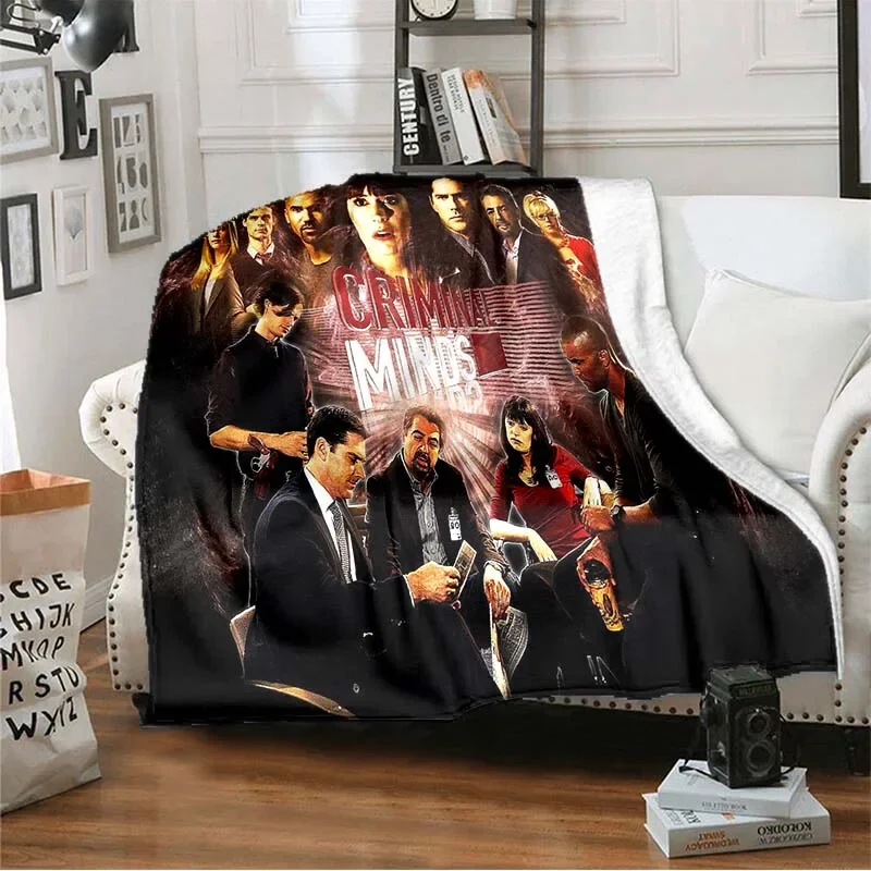 New Sofa Bed Blanket Soft Warm Criminal minds 3D Print Blanket Cover Fleece Throw Blanket Adult Children's blanket 5