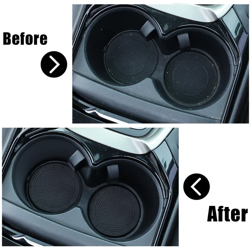 Car Cup Holder Anti-Slip Insert Coaster Mat Auto Cup Holder Soft Rubber Anti-skid Drink Bottle Mat Car Interior Accessories