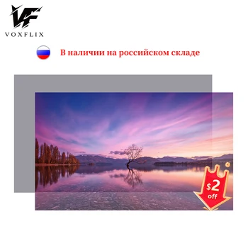 VOXFLIX riflettente ad alta luminosità schermo 60 72 84 100 120 130 pollici 16:9 schermo in tessuto per Espon XGIMI