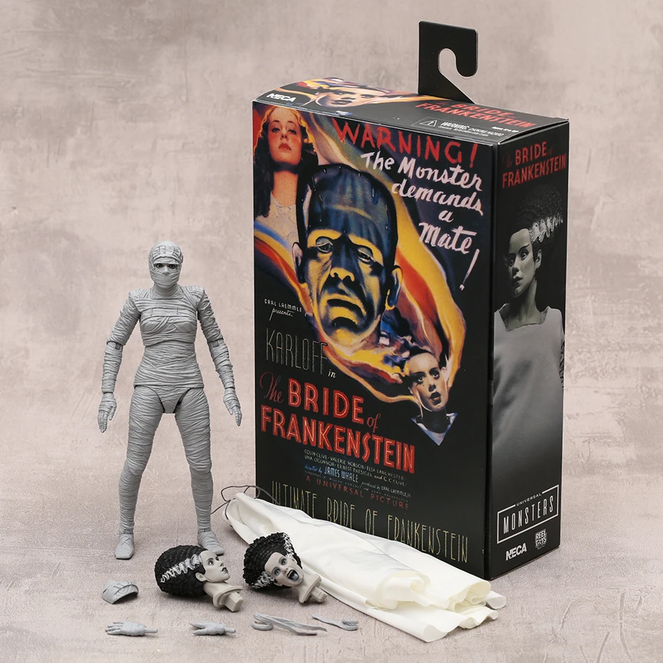 

NECA Universal Monster Bride of Frankenstein (Black&White) Action Figure Desk Decor Toy Doll
