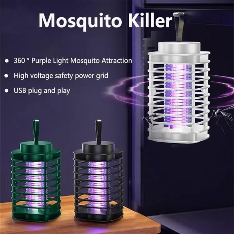 Mosquito Killer Lamp Portable Electric Fly Trap Insectkiller Usb Rechargeable Lamp Outdoor Mute Anti Mosquito Lamp Insect