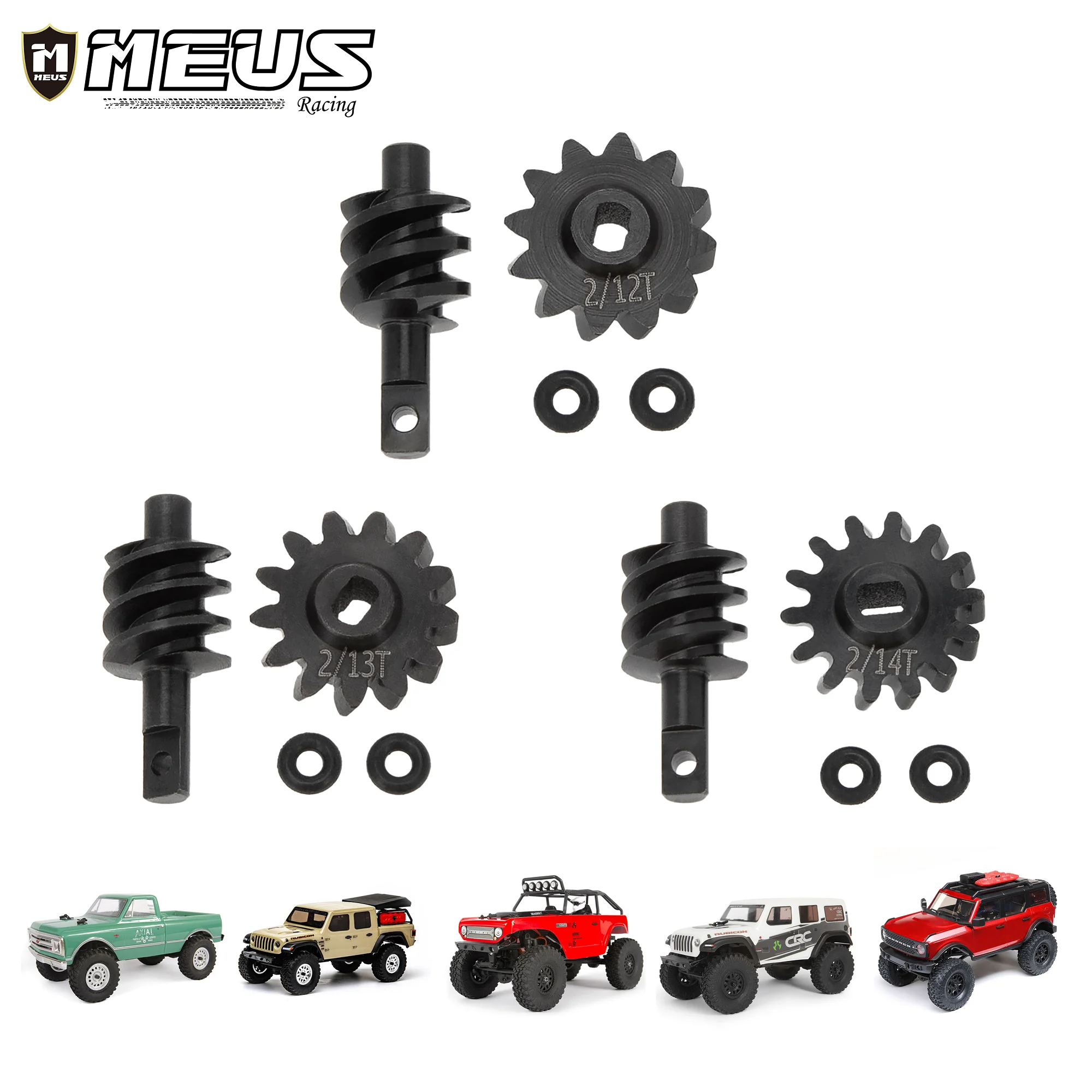 Meus Racing Steel Overdrive Worm Differential Gear Axle Gear 12T 13T