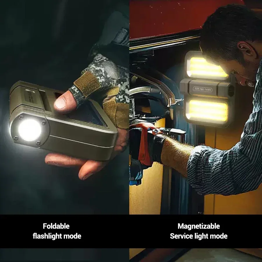 Solar-Campinglaterne 15W LED Wiederaufladbare Taschenlampe Magnetischer Flutlichtstrahler Tragbare Zeltlampe für Angeln und Outdoor-Beleuchtung – Detail 32