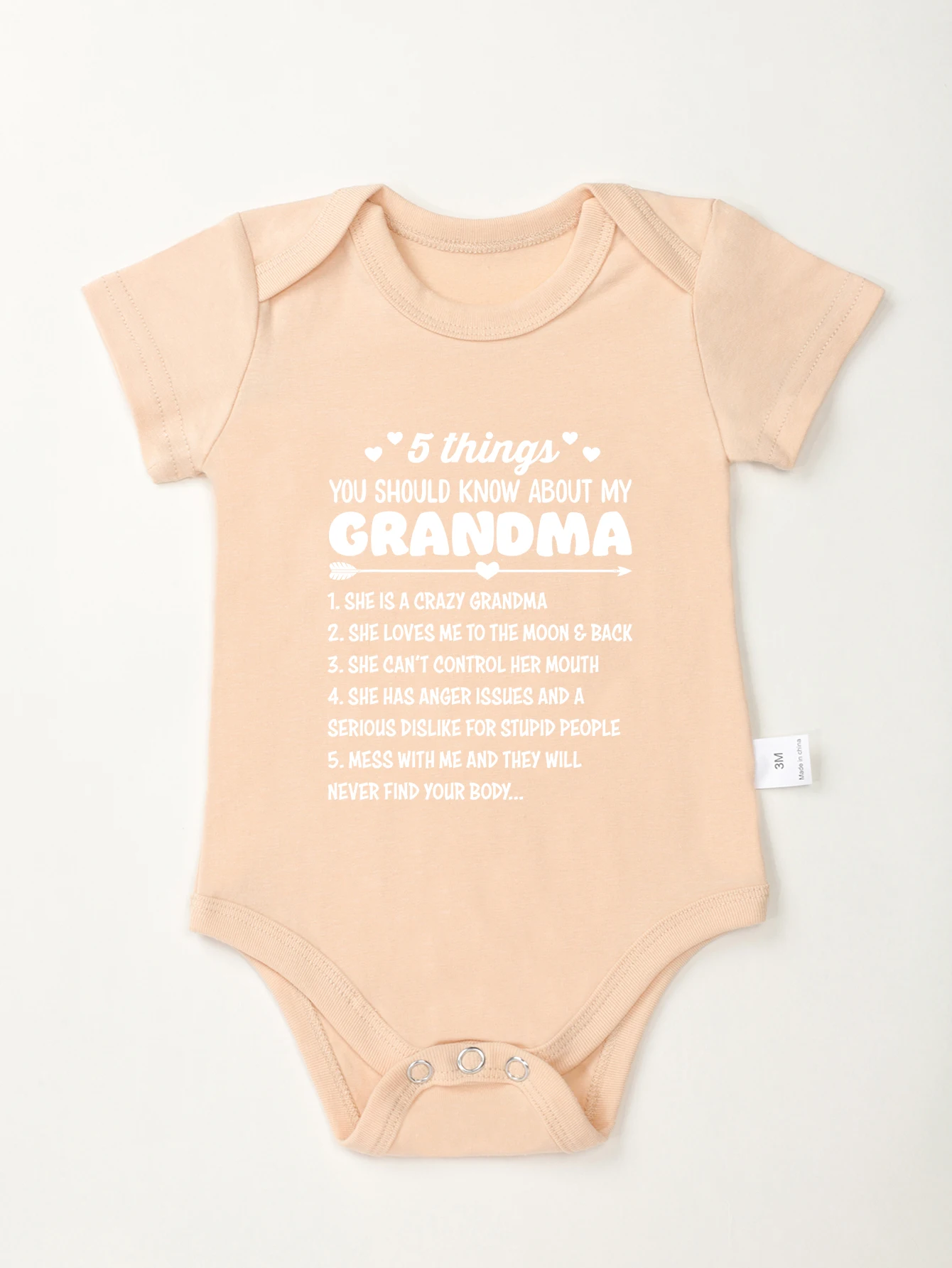 5 Things You Should Know About My Grandma Print Baby Trendy Newborn Bodysuit Infant One-pieces Boy Girl Rompers Jumpsuit Toddler 3