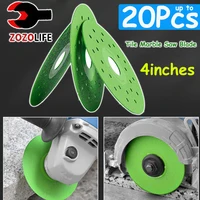 1-20Pcs Super Thin Tile Cutting Disc 4inch Diamond Marble Saw Blade for Porcelain Ceramic Glass Granite Jade Grinding Wheel Disc