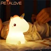 Night Light Cute Animal Panda Rabbit Duck Lovely Silicone Lamp Cloud Star Christmas Gift for Kids USB Recharge Warm Soft Light 2