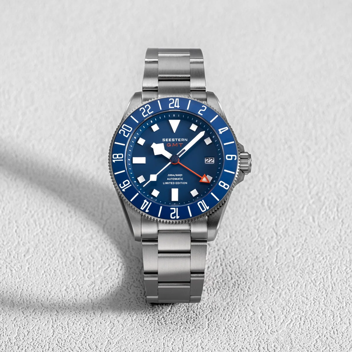 [期間限定出品] SEESTERN チタンGMT 2025Limited SEESTERN Titanium Diver Men of Watch GMT Automatic