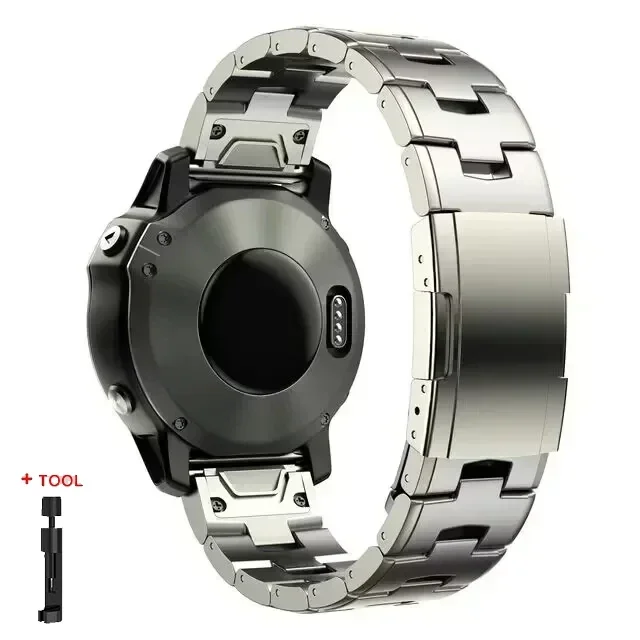 Premium Quickfit Titanium Watch Strap - 26mm/22mm Adjustable Metal Release Band