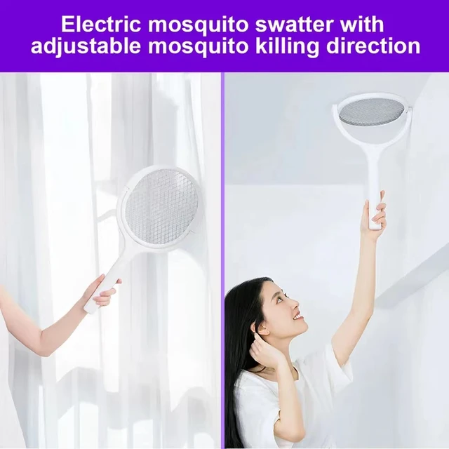5 Az 1 -Ből Elektromos Szúnyog Swatter Gyilkos Lámpa 3500 V Usb Újratölthető Szög Állítható Hiba Zapper Légy Denevér - Image 3