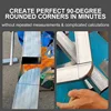 Angle Measurement Tool Multifunctional Square Tube Rounded Corner Ruler Drawing Tool Drawing Ruler Precision Arc Marking ﻿ 2