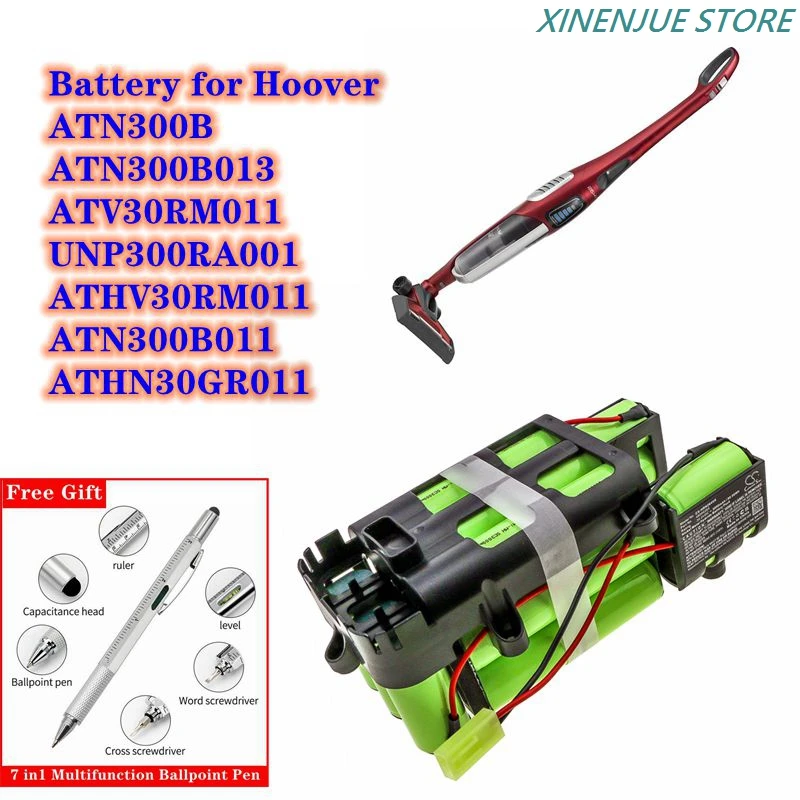Аккумулятор CS 30 В/3000 мАч 48006266 для Hoover ATN300B ATHN30GR011 ATN300B013 ATV30RM011 UNP300RA001 ATHV30RM011 ATN300B011 |