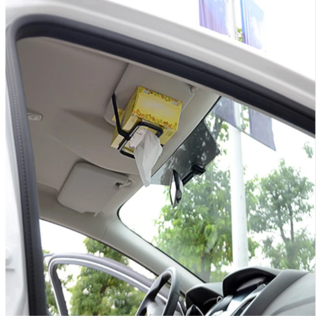 1pc Car Sun Visor Tissue Holder Car Interior Hanging Tissue Box Holder Car  Tissue Holder Seat