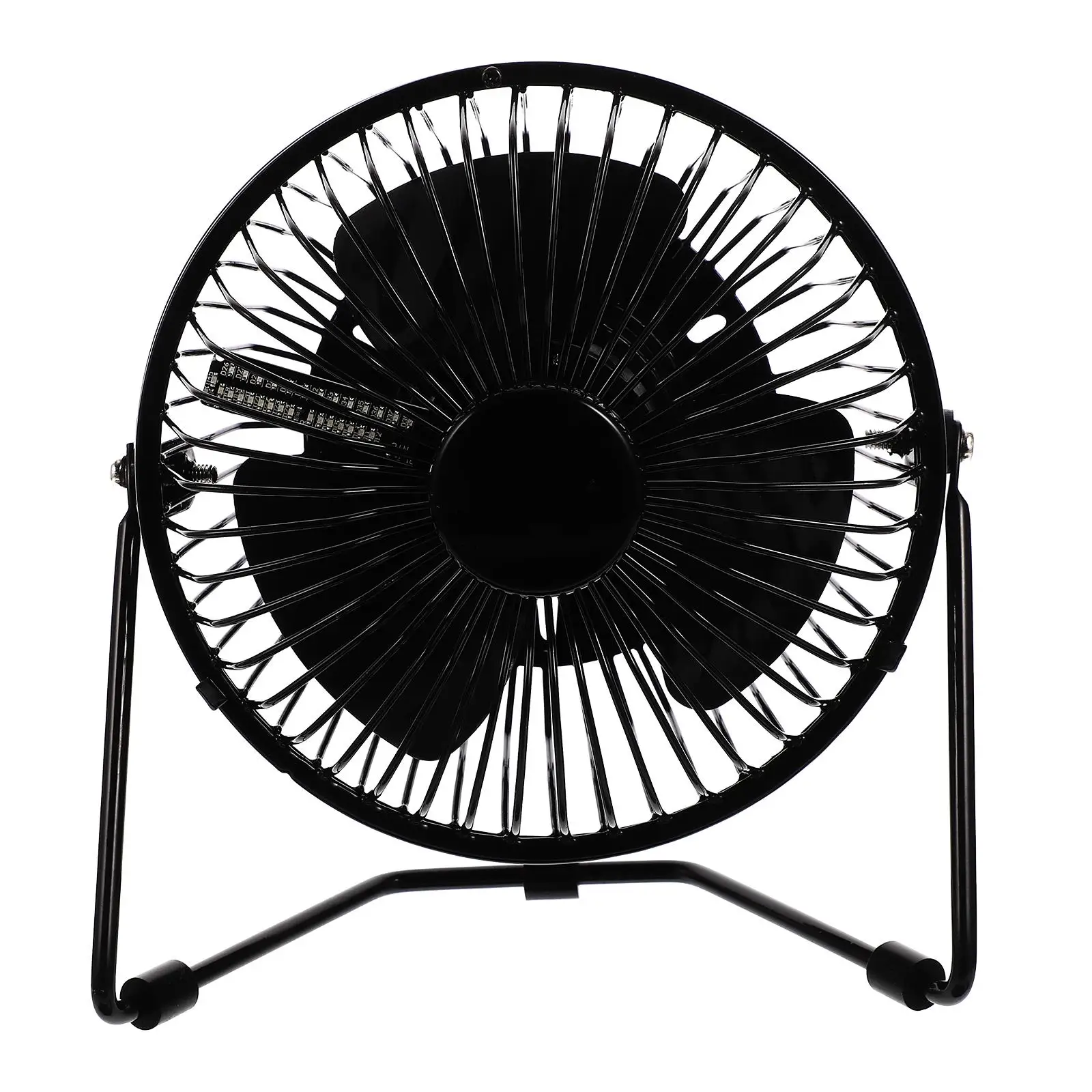 Portable Mini Fan Temperature Display Usb Clock Fan Led Cooling Computer Peripherals Electronics Gadgets Travel Accessories