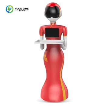 Robot di consegna commerciale Robot di servizio umanoide per ristoranti e hotel Consegna di cibo con tecnologia di navigazione laser