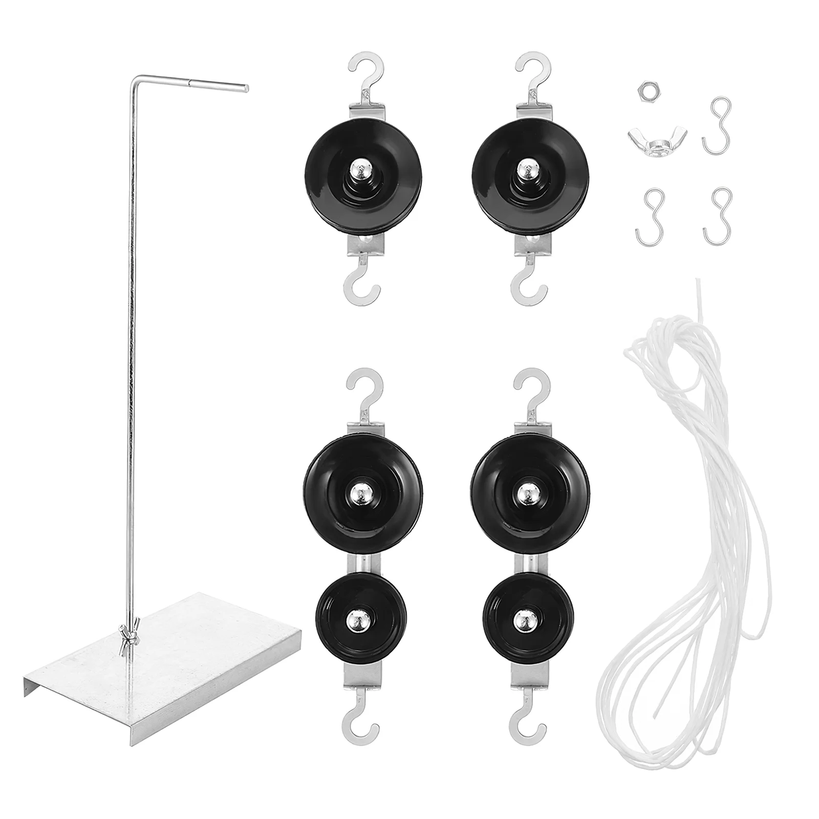

1 Set Pulley Block Set Holder Rope Physics Experiments Tool for Students