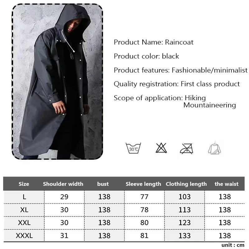 Motorcycle Disposable Raincoat Rainproof Raincoat for Men Women Adults Portable Long Full Body Motorcycle Riding Rain Gear