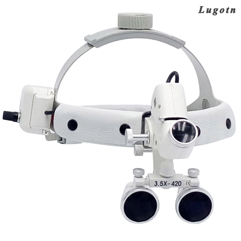 3.5 Magnify High Intensity Led Light Surgical Magnifier With Headlight