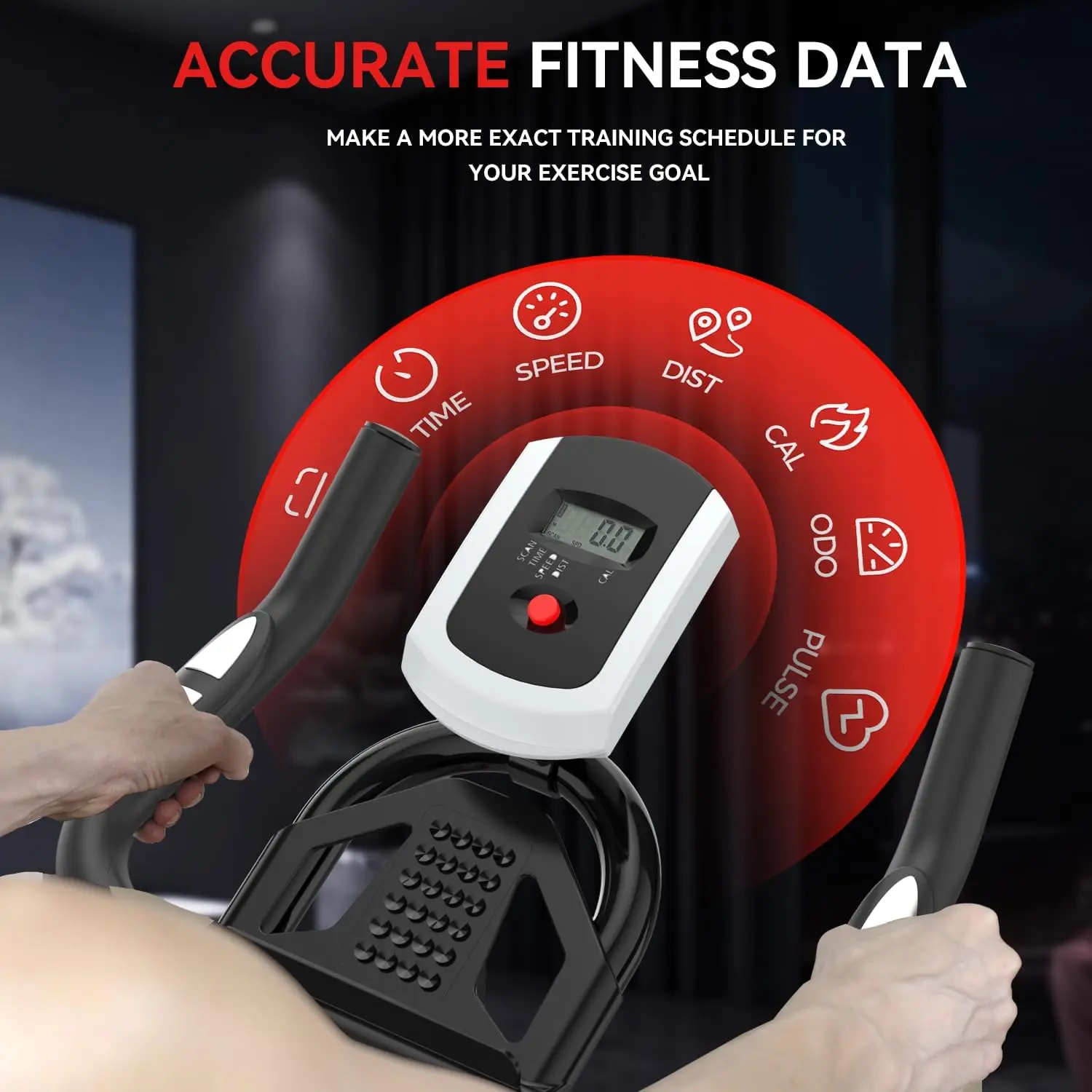 Exercise Bike, Stationary Bike for Home Gym, Magnetic Resistance Indoor Cycling Bike w/Comfortable Seat Cushion & Tablet Mount,