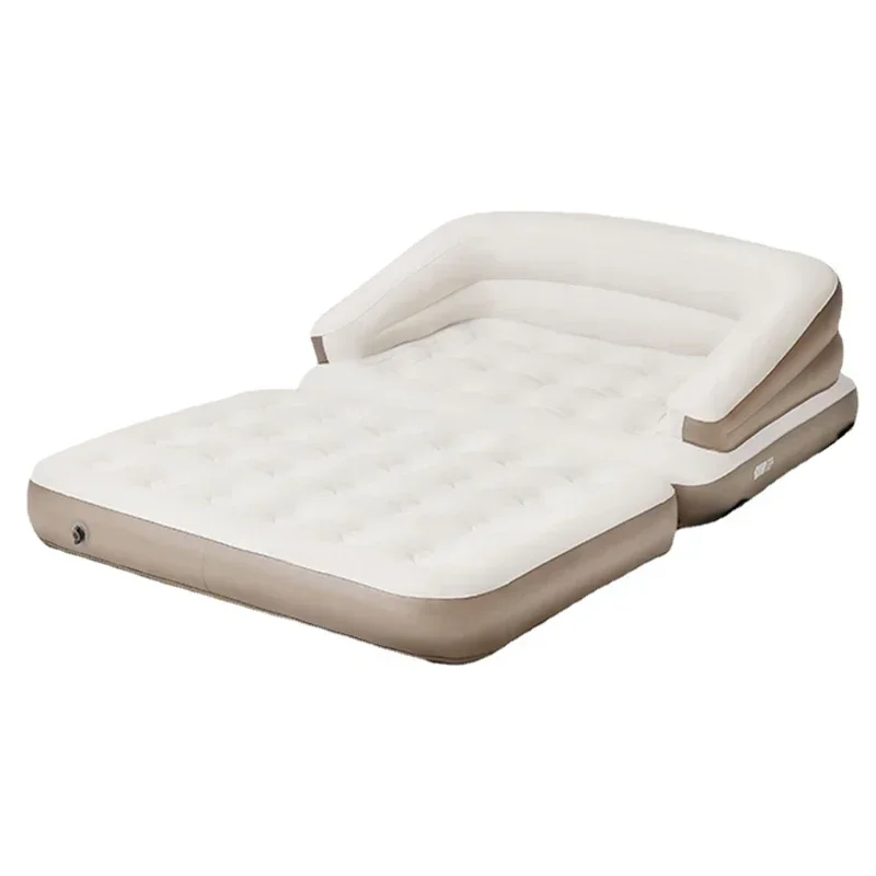 Outdoor Camping Air Sofa Bad Seat Folding Inflatable Sofa Bed Portable Camping Mattress Chaise Lounge Recliner Outdoor Furniture