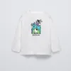 New Style Disney Character Pattern Children Tops Long Sleeved T Shirts Autumn Kids Clothing Round Collar Blouse Bottoming Shirt 3